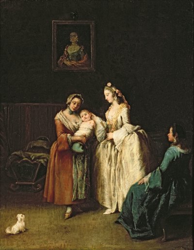 The Wet-Nurse by Pietro Longhi